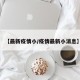 【最新疫情小/疫情最新小消息】