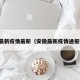 安徽最新疫情最新（安徽最新疫情通报数据）