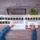 乌鲁木齐市最新疫情消息:乌鲁木齐市目前的疫情最新情况